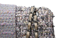 画像をギャラリービューアに読み込む, CHANEL シャネル Sフラップ Wチェーンショルダーバッグ 9番台 ココマーク ツイード レザー マルチカラー シルバー金具 美品 中古 4b010126