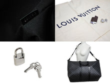 画像をギャラリービューアに読み込む, 極美品 LOUIS VUITTON ルイヴィトン Avenue 50 Damier アヴェニュー ボストンバッグ N41041 ダミエグラフィット ブラック 中古 4b010127