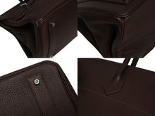 画像をギャラリービューアに読み込む, 極美品 ゴルチェデザイン HERMES エルメス ショルダーバーキン ブラウン トリヨンクレマンス ◻︎H刻 シルバー金具 中古 4b010133