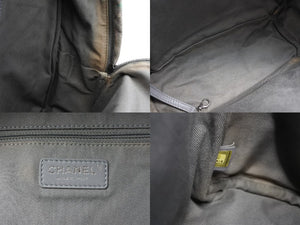 CHANEL シャネル アクト2 グラフィティ バックパック リュック A92352 19番台 ココマーク キャンバス ベージュ 美品 中古 4b010135