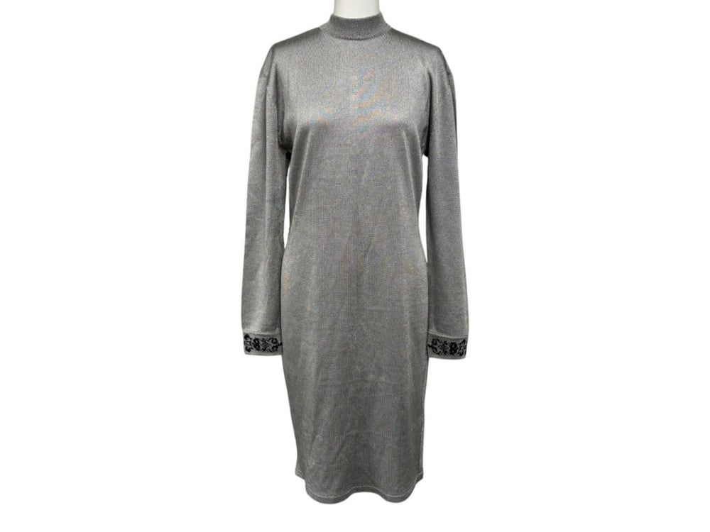 Very good condition Dior Dress Old Silver Rayon Size L 10819_1812 Used 4b010137