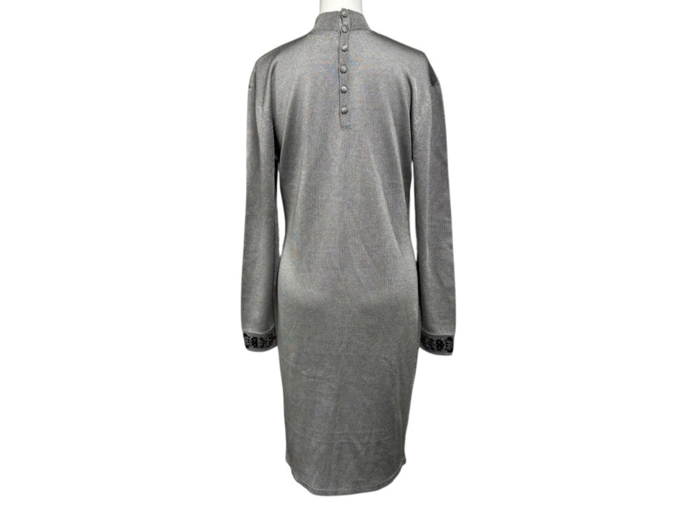 Very good condition Dior Dress Old Silver Rayon Size L 10819_1812 Used 4b010137