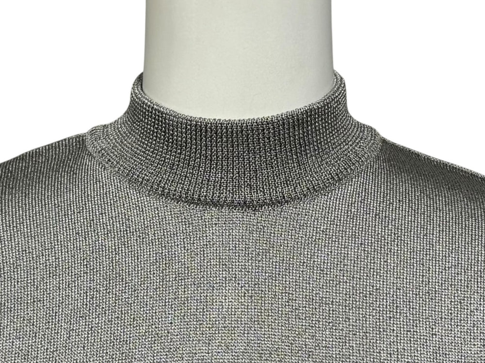 極美品 Dior ディオール ワンピース オールド シルバー レーヨン サイズ L 10819_1812 中古 4b010137