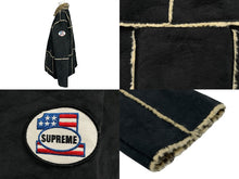 Load image into Gallery viewer, 新品同様品 Supreme シュプリーム 19SS リバーシブル ファー スエード コート ポリエステル アクリル サイズ XL ブラック金具 中古 4b010140