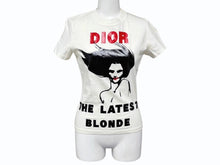 画像をギャラリービューアに読み込む, Christian Dior クリスチャンディオール THE LATEST BLONDE 半袖Tシャツ 3A16155020 サイズ38 ホワイト ガリアーノ期 良品 中古 4b010142