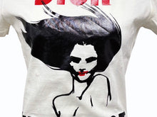 画像をギャラリービューアに読み込む, Christian Dior クリスチャンディオール THE LATEST BLONDE 半袖Tシャツ 3A16155020 サイズ38 ホワイト ガリアーノ期 良品 中古 4b010142