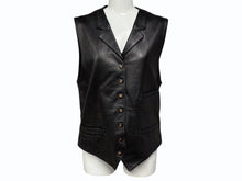 画像をギャラリービューアに読み込む, CHRISTIAN DIOR SPORTS クリスチャンディオール スポーツ ベスト 15F3104 ラムスキン ブラック ゴールド金具 サイズS 美品 中古 4b010149