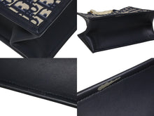画像をギャラリービューアに読み込む, 極美品 CHRISTIAN DIOR クリスチャンディオール ブックトート スモール ハンドバッグ M1325CZBB_M928 ネイビー オブリーク柄 中古 4b010153