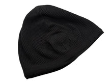 画像をギャラリービューアに読み込む, CHROME HEARTS クロムハーツ ビーニー サーマル ニット帽 2238 304 2209 ホースシュー アメリカ製 コットン ブラック 美品 中古 4b010159