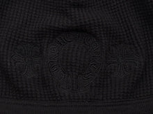 画像をギャラリービューアに読み込む, CHROME HEARTS クロムハーツ ビーニー サーマル ニット帽 2238 304 2209 ホースシュー アメリカ製 コットン ブラック 美品 中古 4b010159