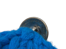 画像をギャラリービューアに読み込む, 新品同様 CHROME HEARTS クロムハーツ クロスパッチ ニットキャップ ビーニー カシミヤ レザー シルバー925 パープル ブルー 中古 4b010160