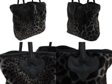 画像をギャラリービューアに読み込む, CHROME HEARTS クロムハーツ FS TOTE BLACK LEOPARD レオパード トートバッグ ブラック 美品 中古 4b010161