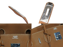 画像をギャラリービューアに読み込む, 極美品 HERMES エルメス バーキン30 ハンドバッグ トゴ ゴールド シルバー金具 ☐I刻印 中古 4b010162