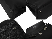 画像をギャラリービューアに読み込む, 新品同様 HERMES エルメス ケリー 40 ハンドバッグ 2WAY ブラック 内縫い トゴ シルバー金具 ◻︎H刻印 中古 4b010164