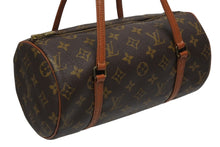 画像をギャラリービューアに読み込む, LOUIS VUITTON ルイヴィトン パピヨン26 ハンドバッグ モノグラム M51366 筒型 モノグラムキャンバス ブラウン 美品 中古 4b010165