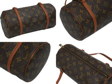 画像をギャラリービューアに読み込む, LOUIS VUITTON ルイヴィトン パピヨン26 ハンドバッグ モノグラム M51366 筒型 モノグラムキャンバス ブラウン 美品 中古 4b010165
