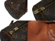 画像をギャラリービューアに読み込む, LOUIS VUITTON ルイヴィトン パピヨン26 ハンドバッグ モノグラム M51366 筒型 モノグラムキャンバス ブラウン 美品 中古 4b010165