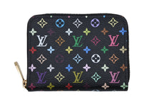 画像をギャラリービューアに読み込む, 極美品 LOUIS VUITTON ルイヴィトン モノグラムマルチカラー ジッピー コイン パース グルナード コインケース ブラック M93740 中古 4b010168