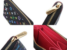 画像をギャラリービューアに読み込む, 極美品 LOUIS VUITTON ルイヴィトン モノグラムマルチカラー ジッピー コイン パース グルナード コインケース ブラック M93740 中古 4b010168