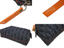 Load image into Gallery viewer, 極美品 Christian Dior クリスチャンディオール トロッター フライトポーチ 小物入れ デニム グレー シルバー金具 中古 4b010172
