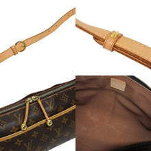 画像をギャラリービューアに読み込む, LOUIS VUITTON ルイヴィトン ポパンクール ロン ショルダーバッグ M40008 ヌメ革 レザー ゴールド金具 ブラウン 美品 中古 4b010175