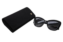 画像をギャラリービューアに読み込む, CHANEL シャネル サングラス アイウェア サイズ54□18 140 622/S8 ココマーク ハート ブラック ゴールド 美品 中古 4b010182