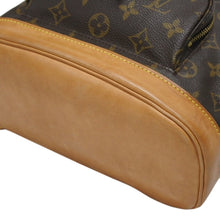 画像をギャラリービューアに読み込む, LOUIS VUITTON ルイヴィトン モンスリMM バックパック M51136 ブラウン モノグラム PVC ゴールド金具 美品 中古 4b010183