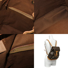 画像をギャラリービューアに読み込む, LOUIS VUITTON ルイヴィトン モンスリMM バックパック M51136 ブラウン モノグラム PVC ゴールド金具 美品 中古 4b010183