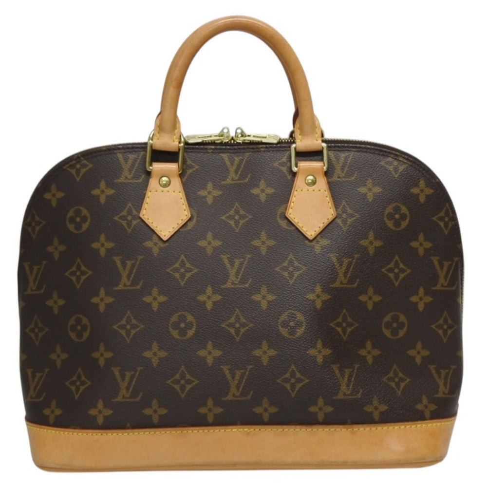 LOUIS VUITTON Alma PM Handbag M51130 Monogram PVC Brown Gold Hardware Good Condition Used 4b010187