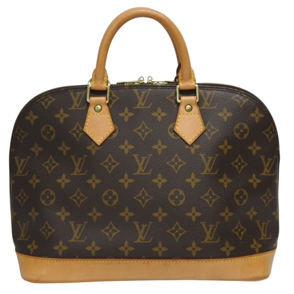 LOUIS VUITTON Alma PM Handbag M51130 Monogram PVC Brown Gold Hardware Good Condition Used 4b010187