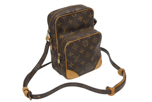 LOUIS VUITTON Amazon Shoulder Bag M45236 Monogram PVC Leather Brown Good Condition Used 4b010192