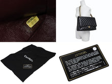 画像をギャラリービューアに読み込む, 極美品 CHANEL シャネル マトラッセ33 Wフラップ Wチェーン ショルダーバッグ 15番台 ラムスキン ブラック ゴールド金具 中古 4b010200
