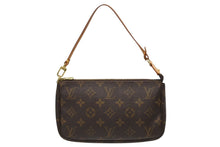 画像をギャラリービューアに読み込む, LOUIS VUITTON ルイヴィトン ポシェット アクセソワール アクセサリーポーチ M51980 モノグラム ブラウン レザー PVC 美品 中古 4b010201