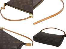 画像をギャラリービューアに読み込む, LOUIS VUITTON ルイヴィトン ポシェット アクセソワール アクセサリーポーチ M51980 モノグラム ブラウン レザー PVC 美品 中古 4b010201