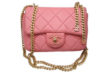 画像をギャラリービューアに読み込む, 極美品 CHANEL シャネル Sフラップ チェーンショルダーバッグ AS3114 ランダム番台 ココマーク カーフスキン ピンク 中古 4b010202