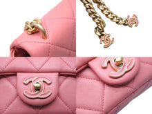 画像をギャラリービューアに読み込む, 極美品 CHANEL シャネル Sフラップ チェーンショルダーバッグ AS3114 ランダム番台 ココマーク カーフスキン ピンク 中古 4b010202