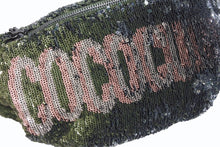 Load image into Gallery viewer, CHANEL シャネル ココキューバ スパンコール ボディバッグ 23番台 2016 スパンコール ラムスキン カーキ シルバー 美品 中古 4b010204