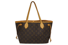 画像をギャラリービューアに読み込む, LOUIS VUITTON ルイヴィトン ネヴァーフルPM トートバッグ M40155 モノグラム ブラウン レザー PVC ゴールド金具 美品 中古 4b010208