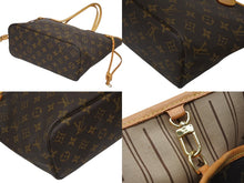 画像をギャラリービューアに読み込む, LOUIS VUITTON ルイヴィトン ネヴァーフルPM トートバッグ M40155 モノグラム ブラウン レザー PVC ゴールド金具 美品 中古 4b010208