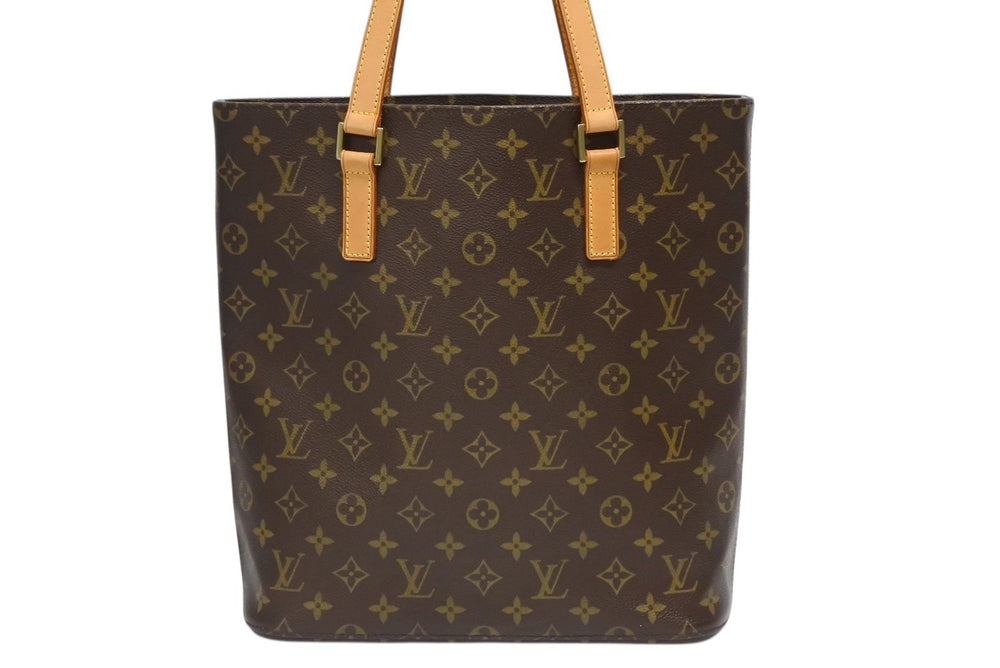 LOUIS VUITTON ルイヴィトン ヴァヴァンGM トートバッグ M51170 モノグラム PVC レザー ブラウン 美品 中古 4b010213