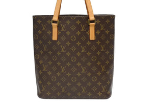 LOUIS VUITTON ルイヴィトン ヴァヴァンGM トートバッグ M51170 モノグラム PVC レザー ブラウン 美品 中古 4b010213
