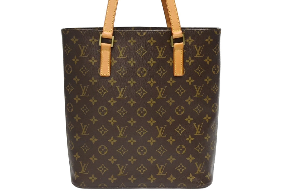 LOUIS VUITTON ルイヴィトン ヴァヴァンGM トートバッグ M51170 モノグラム PVC レザー ブラウン 美品 中古 4b010213