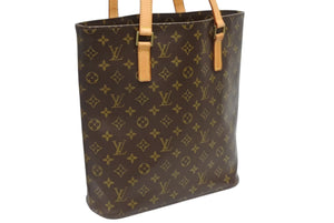 LOUIS VUITTON ルイヴィトン ヴァヴァンGM トートバッグ M51170 モノグラム PVC レザー ブラウン 美品 中古 4b010213