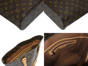 LOUIS VUITTON ルイヴィトン ヴァヴァンGM トートバッグ M51170 モノグラム PVC レザー ブラウン 美品 中古 4b010213
