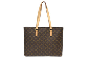 LOUIS VUITTON ルイヴィトン ルコ トートバッグ M51155 モノグラム ブラウン レザー PVC ゴールド金具 美品 中古 4b010214