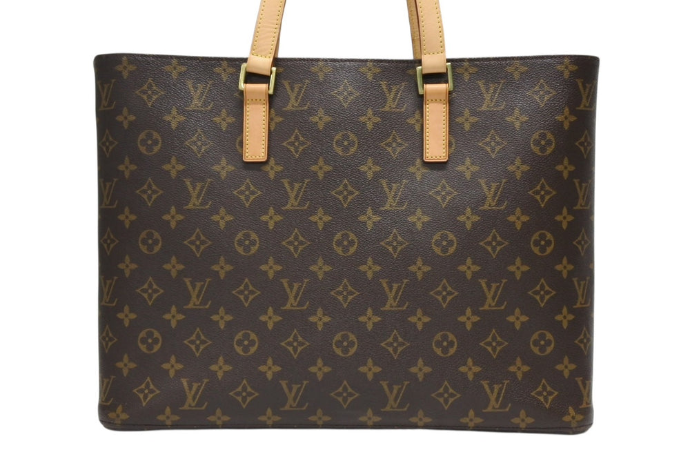 LOUIS VUITTON ルイヴィトン ルコ トートバッグ M51155 モノグラム ブラウン レザー PVC ゴールド金具 美品 中古 4b010214