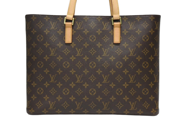 LOUIS VUITTON ルイヴィトン ルコ トートバッグ M51155 モノグラム ブラウン レザー PVC ゴールド金具 美品 中古 4b010214