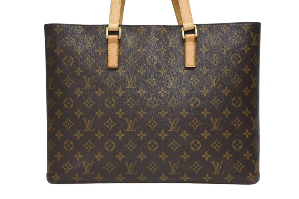 LOUIS VUITTON ルイヴィトン ルコ トートバッグ M51155 モノグラム ブラウン レザー PVC ゴールド金具 美品 中古 4b010214