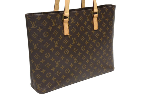 LOUIS VUITTON ルイヴィトン ルコ トートバッグ M51155 モノグラム ブラウン レザー PVC ゴールド金具 美品 中古 4b010214