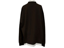 画像をギャラリービューアに読み込む, 極美品 MIUMIU ミュウミュウ レイヤードカットソー ポロシャツ MJL069 S000 15WH ブラウン サイズ M 中古 4b010219